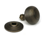 burnished brass beehive centre door knob