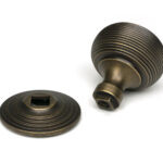 burnished brass beehive centre door knob