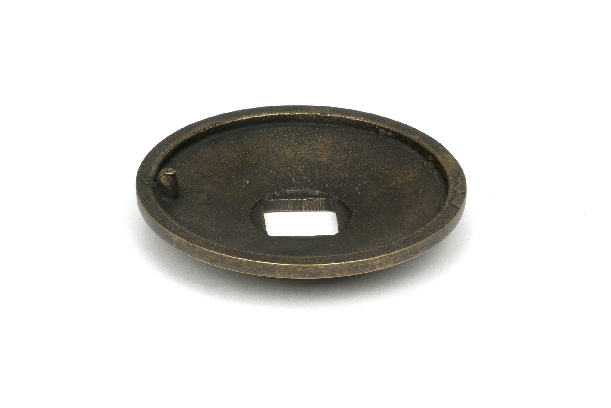 burnished brass beehive centre door knob