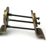 burnished brass 50mm euro door pull (back to back fixings)