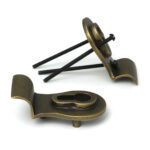 burnished brass 50mm euro door pull (back to back fixings)