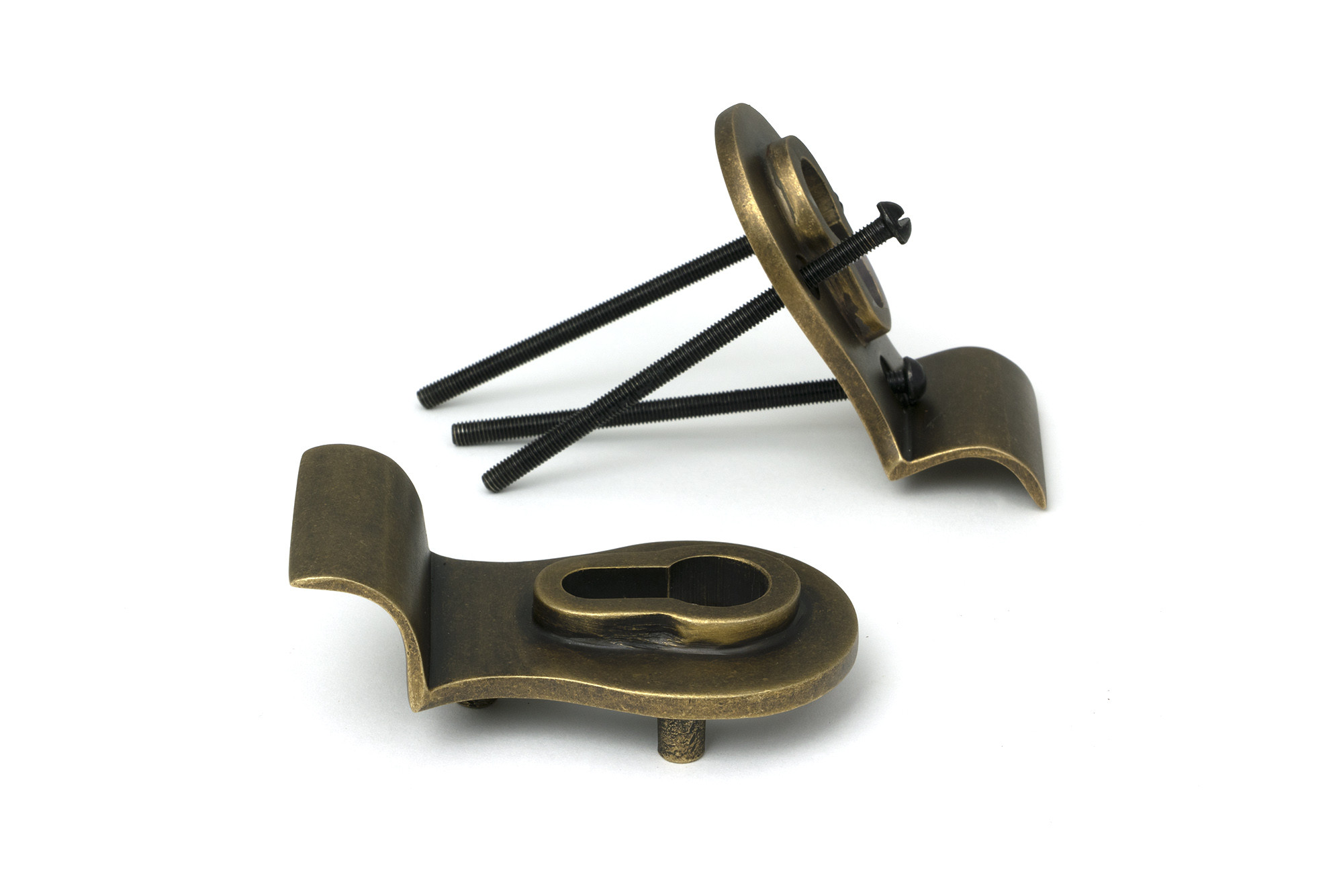 burnished brass 50mm euro door pull (back to back fixings)
