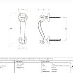burnished brass doctors door knocker