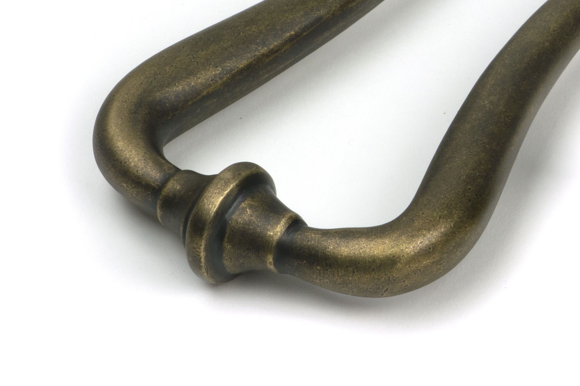 burnished brass slimline art deco door knocker