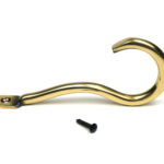 aged brass anchor coat hook
