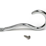 polished chrome anchor coat hook