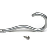 satin chrome anchor coat hook