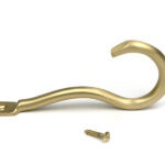 satin brass anchor coat hook