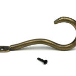 burnished brass anchor coat hook