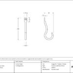 burnished brass anchor coat hook