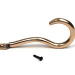 polished bronze anchor coat hook