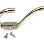 polished nickel newbury hat & coat hook