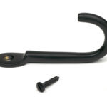 matt black traditional coat hook