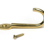 polished brass traditional coat hook