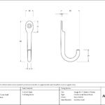 polished brass traditional coat hook