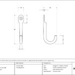 satin chrome traditional coat hook