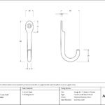 polished nickel traditional coat hook