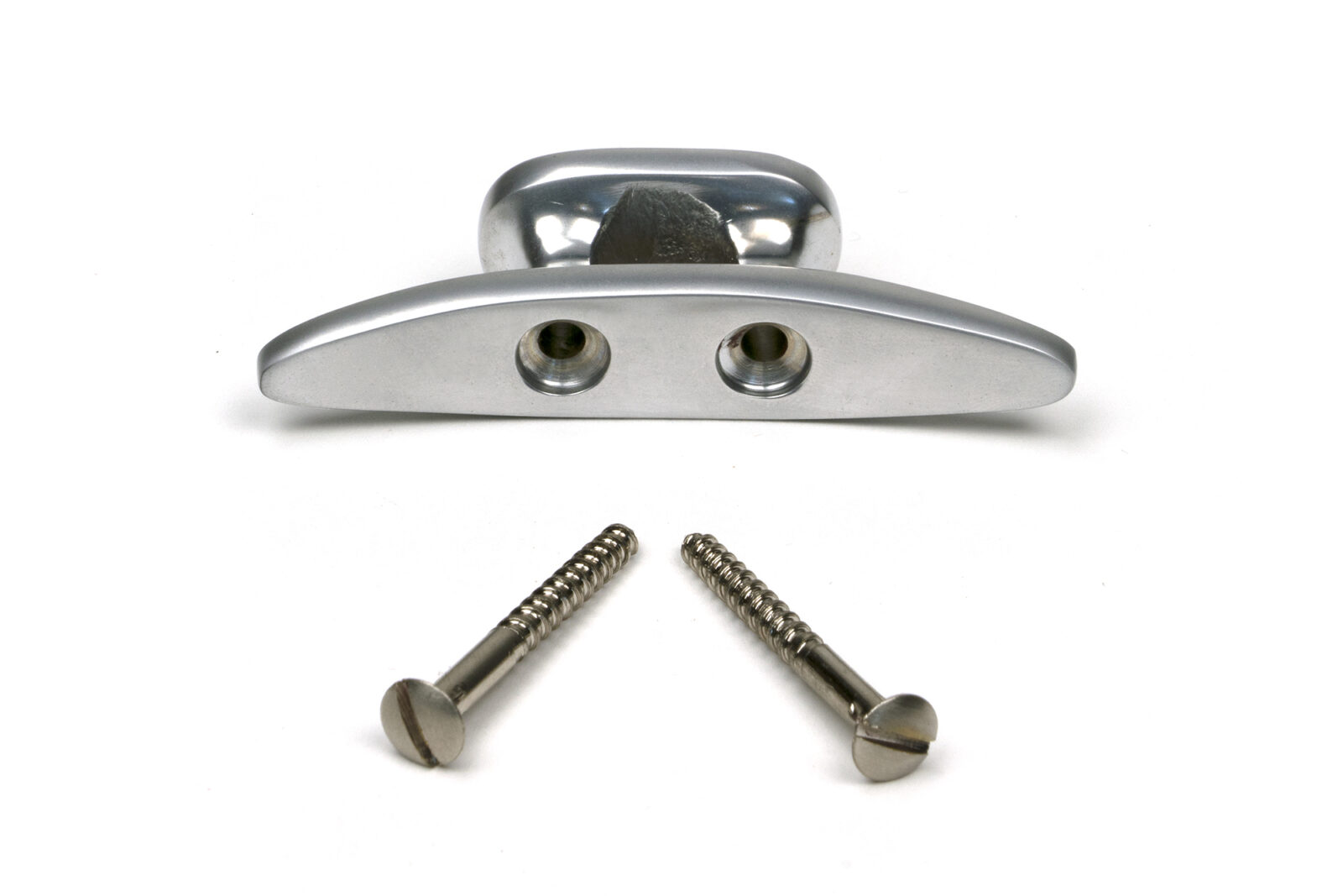 satin chrome marine cleat hook