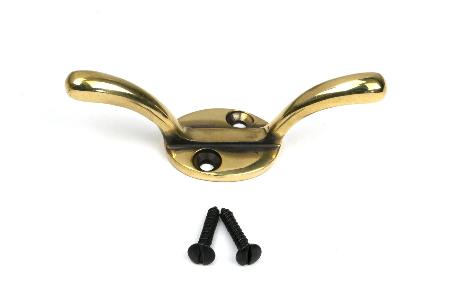 aged brass newbury cleat hook