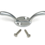 satin chrome newbury cleat hook