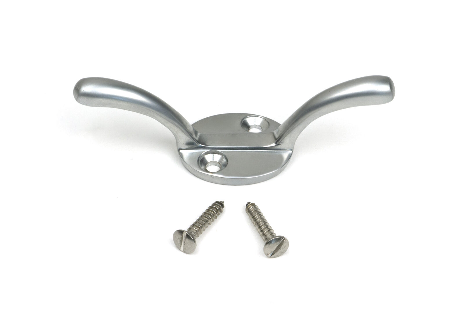 satin chrome newbury cleat hook