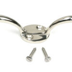 polished nickel newbury cleat hook