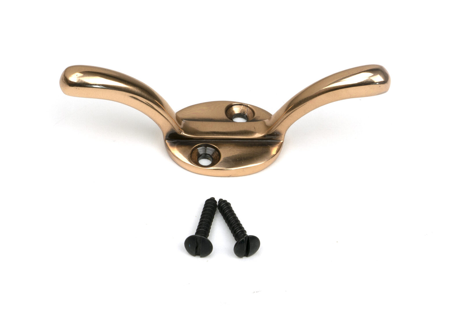 polished bronze newbury cleat hook