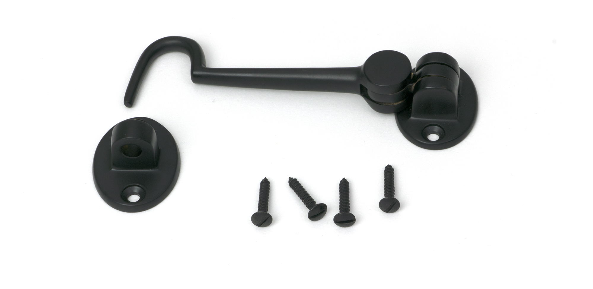 matt black 4" cabin hook