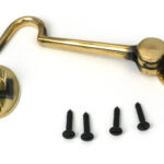 aged brass 4" cabin hook