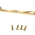 polished brass 6" cabin hook