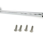 polished chrome 6" cabin hook