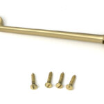 satin brass 6" cabin hook