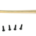 aged brass 8" cabin hook