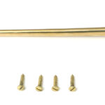 polished brass 8" cabin hook