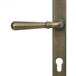 burnished brass newbury slimline lever espag. lock set