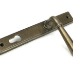burnished brass newbury slimline lever espag. lock set