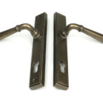 burnished brass newbury slimline lever espag. lock set