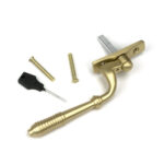 satin brass reeded espag rh