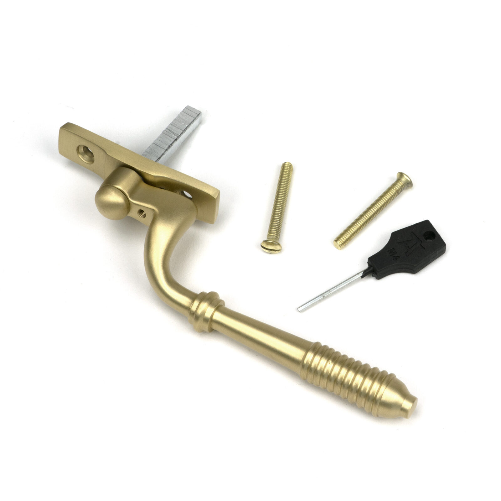 satin brass reeded espag lh