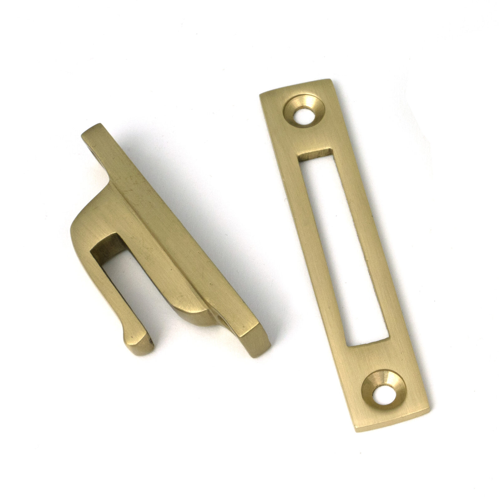 satin brass locking newbury fastener