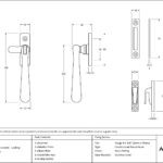 satin brass locking newbury fastener