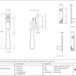 satin brass night vent locking newbury fastener