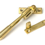 polished brass night vent locking reeded fastener