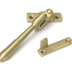 satin brass night vent locking reeded fastener