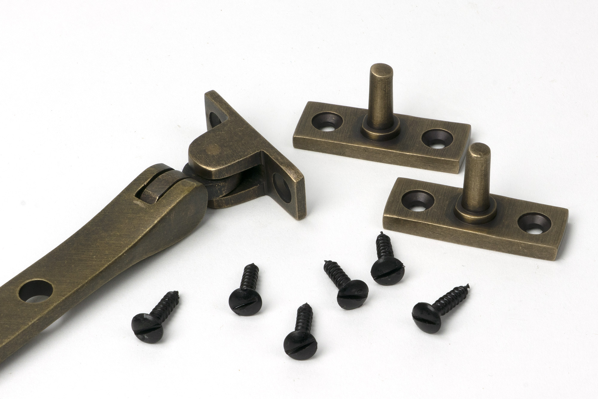 burnished brass 8" brompton stay