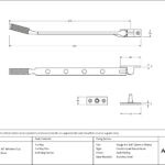 burnished brass 10" brompton stay