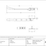 burnished brass 8" newbury stay