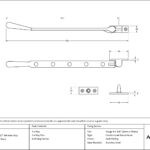 burnished brass 12" newbury stay