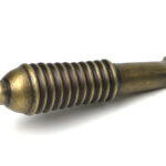 burnished brass 8" reeded stay