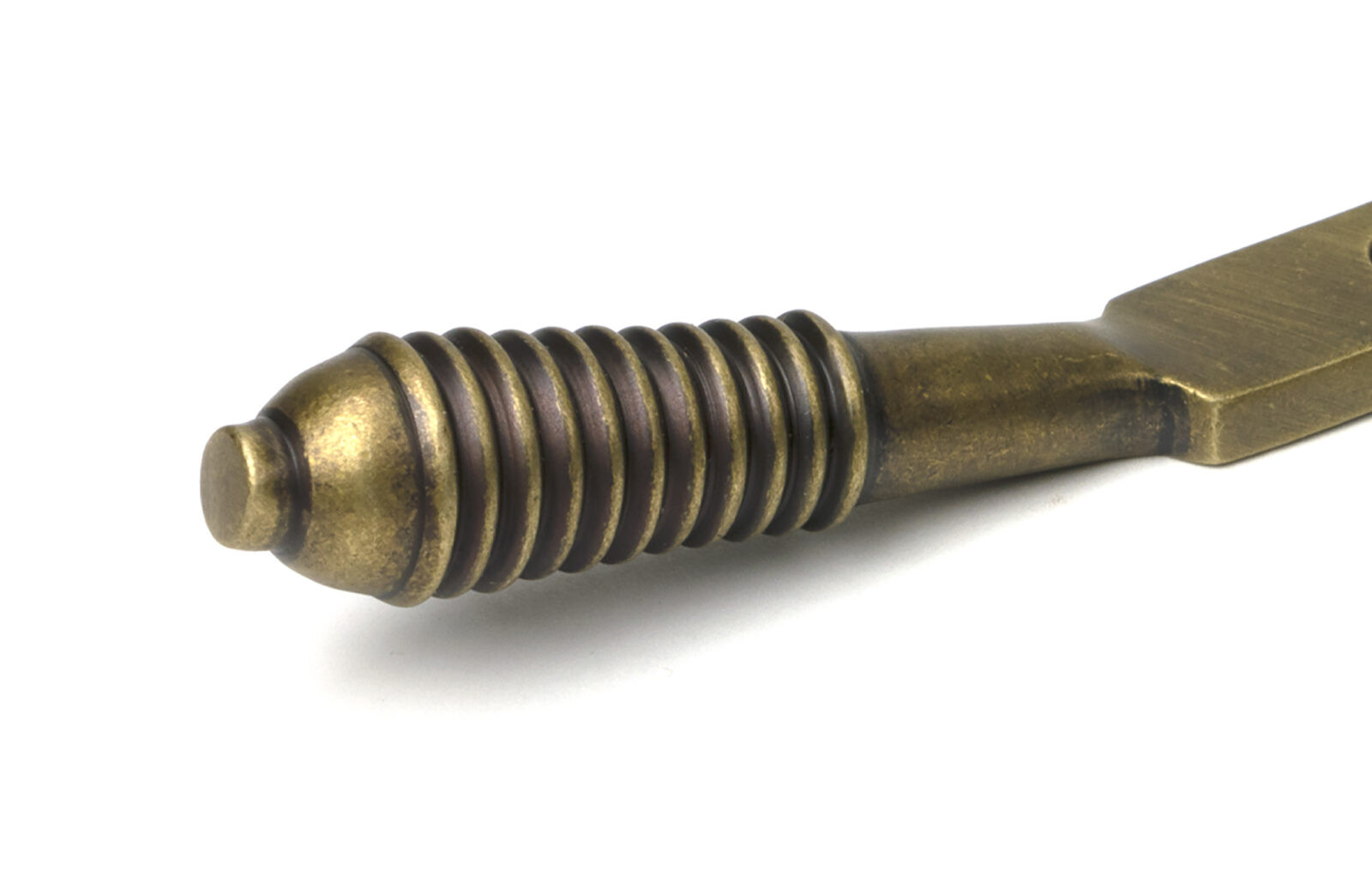 burnished brass 12" reeded stay